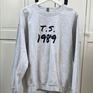 Taylor Swift Gray Sweatshirt with Black Print